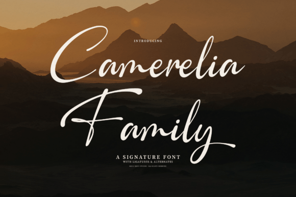 Camerelia Family: A Font That Breathes Elegance Into Every Project
