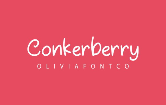 Conkerberry: A Romantic Handwritten Font for Editorial Design