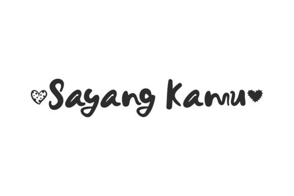 Enhance Your Brand with Sayang Kamu Font