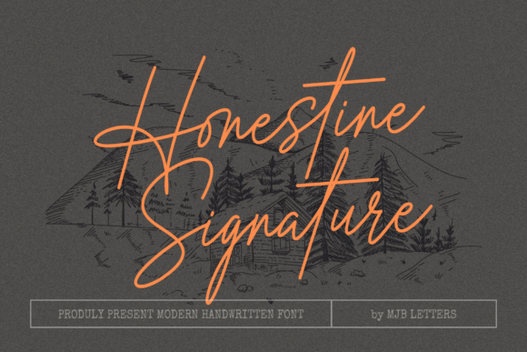 Honestine Signature: A Timeless Script for Editorial Elegance