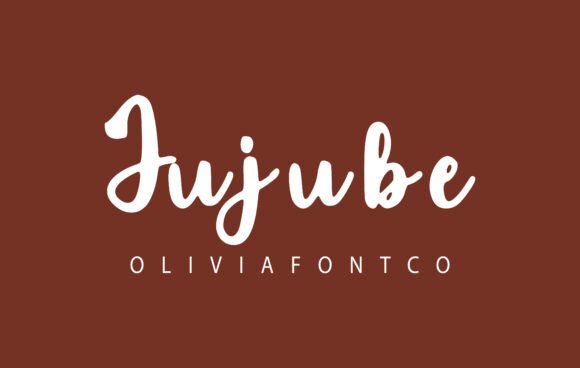 Jujube Font: A Romantic Handwritten Touch for Your Creative Projects