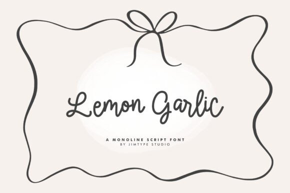 Lemon Garlic: A Font That Adds Personality to Your Brand