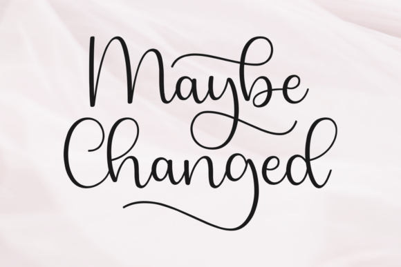 Maybe Changed: A Script Font for Digital Design Excellence