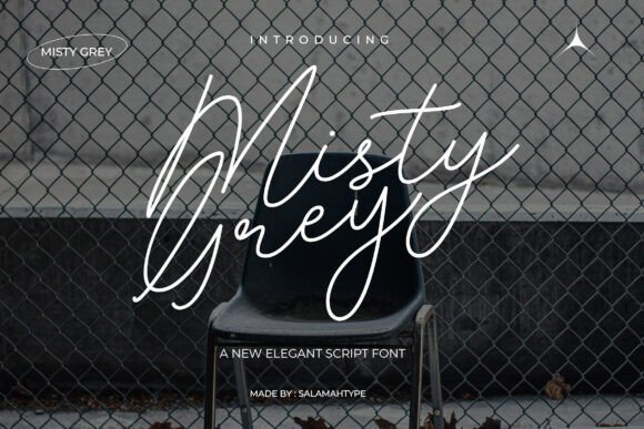 Misty Grey: A Delicate Script for Editorial Elegance
