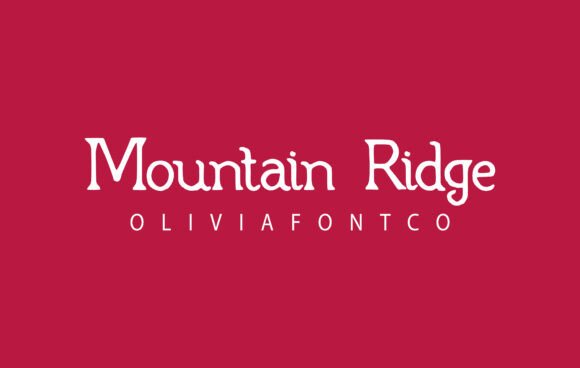 Mountain Ridge Font: A Romantic Touch for Your Brand