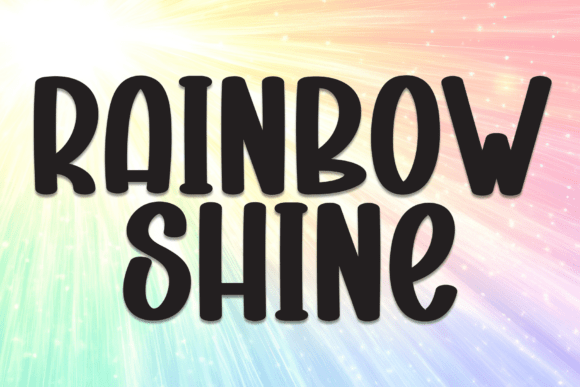 Rainbow Shine Script Font for Editorial Design