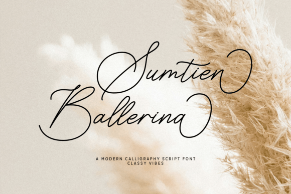 Sumtien Ballerina: A Script Font That Elevates Every Craft Project