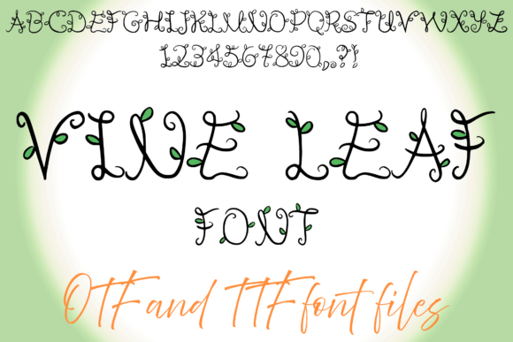 Vine Leaf: A Script Font for Nature-Inspired Campaigns