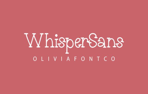 Whispersans: A Script Font for Web Design and Brand Identity